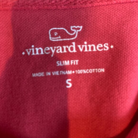 Vineyard Vines Polo Mens Pink Sz S Slim Fit Cotton Excellent Condition - Picture 5 of 5